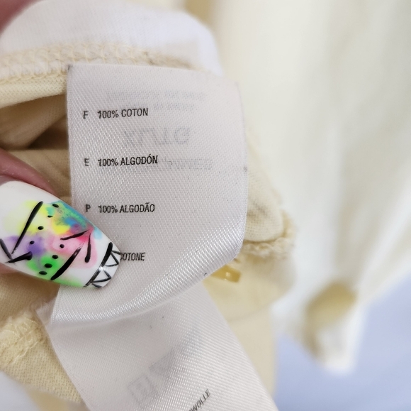 The North Face Mens Yellow Short Sleeve Polo Shirt Basic Summer Hiking Active - Picture 7 of 8